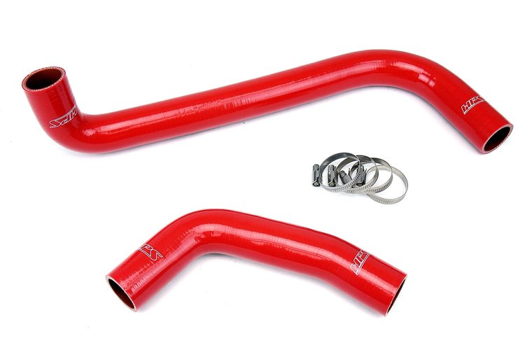 57-1204-RED Radiator Hose Kit, High-Temp 3-Ply Reinforced Silicone, Replace OEM Rubber Radiator Coolant Hoses
