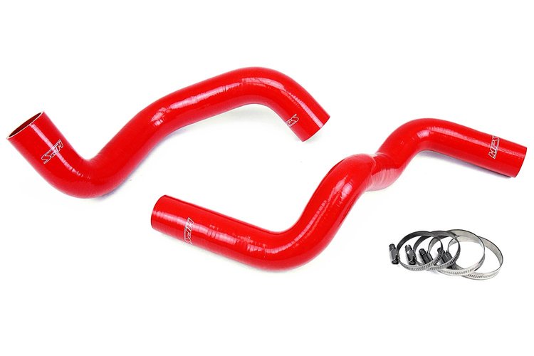 57-1210-RED Radiator Hose Kit, High-Temp 3-Ply Reinforced Silicone, Replace OEM Rubber Radiator Coolant Hoses
