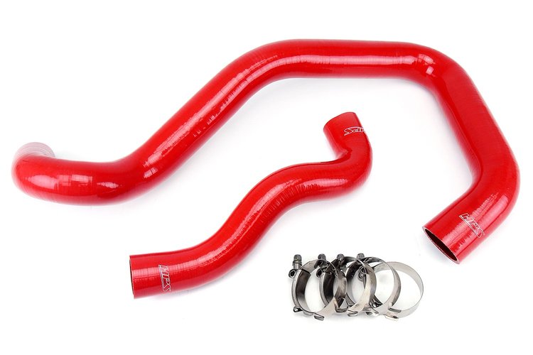 57-1214-RED Radiator Hose Kit, High-Temp 3-Ply Reinforced Silicone, Replace OEM Rubber Radiator Coolant Hoses