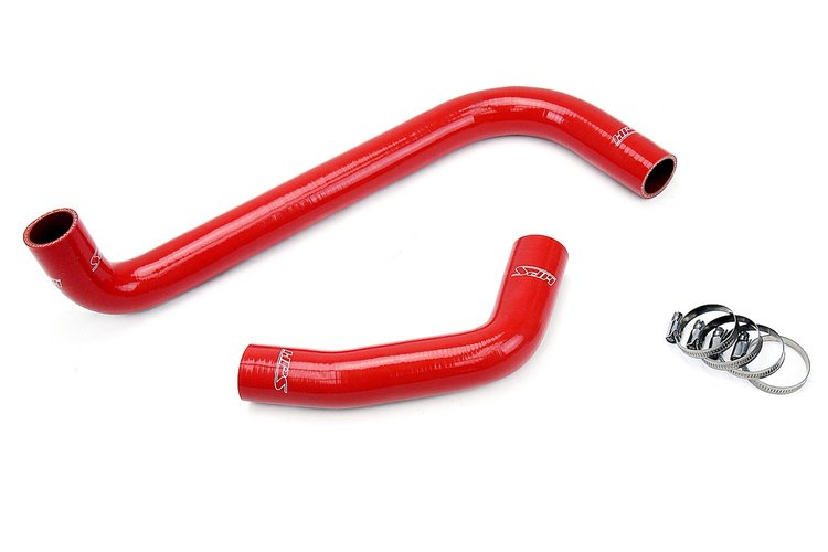 57-1224-RED Radiator Hose Kit, High-Temp 3-Ply Reinforced Silicone, Replace OEM Rubber Radiator Coolant Hoses