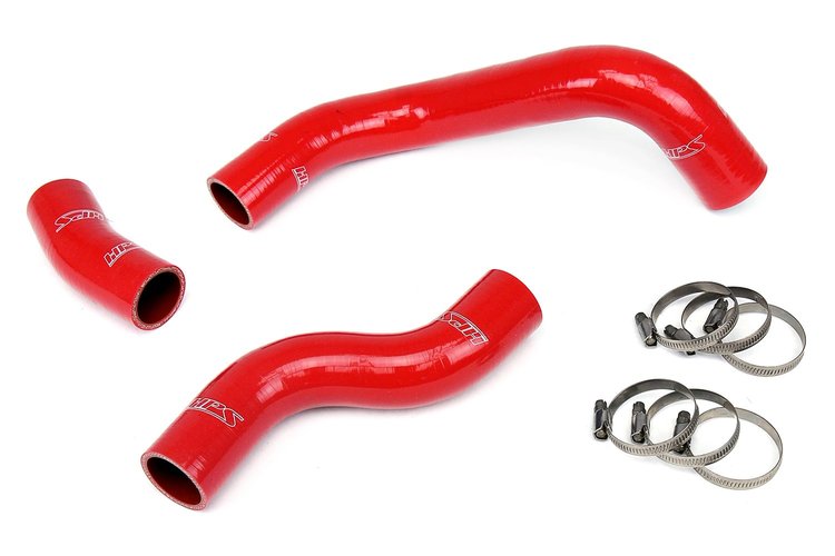 57-1226-RED Radiator Hose Kit, High-Temp 3-Ply Reinforced Silicone, Replace OEM Rubber Radiator Coolant Hoses