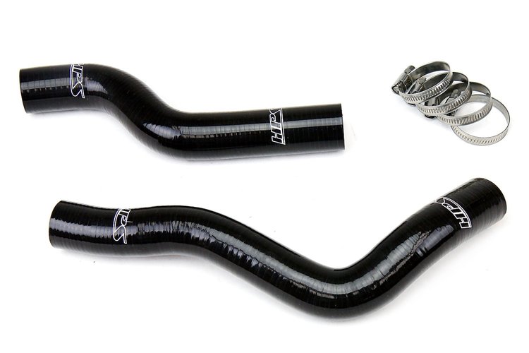 57-1229-BLK Radiator Hose Kit, High-Temp 3-Ply Reinforced Silicone, Replace OEM Rubber Radiator Coolant Hoses