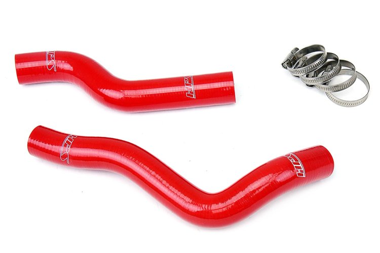 57-1229-RED Radiator Hose Kit, High-Temp 3-Ply Reinforced Silicone, Replace OEM Rubber Radiator Coolant Hoses