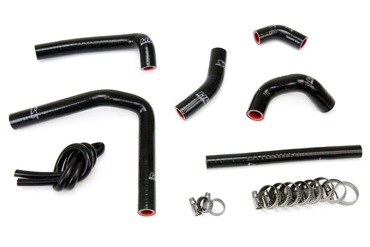 57-1233-BLK Radiator Hose Kit, High-Temp 3-Ply Reinforced Silicone, Replace OEM Rubber Radiator Coolant Hoses