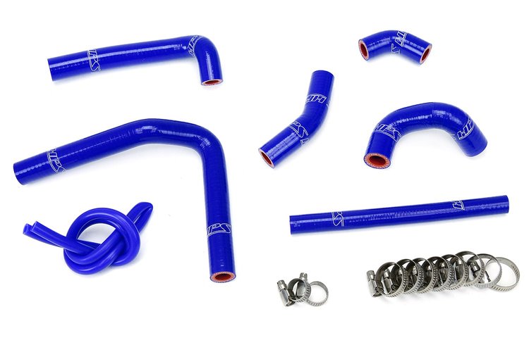 57-1233-BLUE Radiator Hose Kit, High-Temp 3-Ply Reinforced Silicone, Replace OEM Rubber Radiator Coolant Hoses