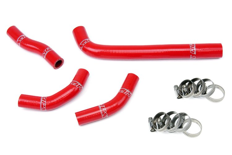 57-1235-RED Radiator Hose Kit, High-Temp 3-Ply Reinforced Silicone, Replace OEM Rubber Radiator Coolant Hoses
