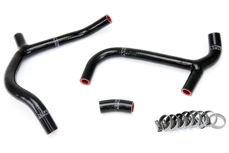57-1236-BLK Radiator Hose Kit, High-Temp 3-Ply Reinforced Silicone, Replace OEM Rubber Radiator Coolant Hoses