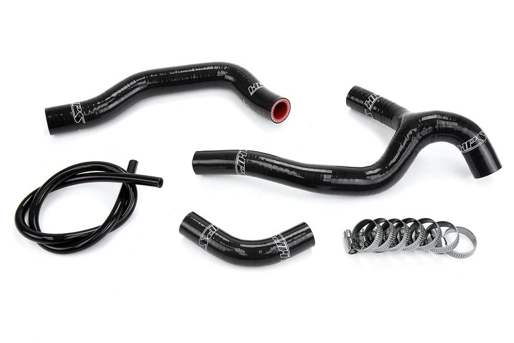 57-1237-BLK Radiator Hose Kit, High-Temp 3-Ply Reinforced Silicone, Replace OEM Rubber Radiator Coolant Hoses