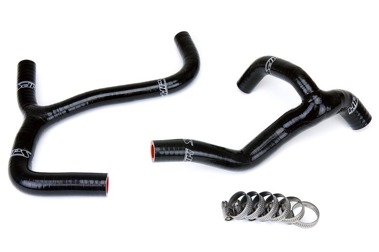 57-1238-BLK Radiator Hose Kit, High-Temp 3-Ply Reinforced Silicone, Replace OEM Rubber Radiator Coolant Hoses