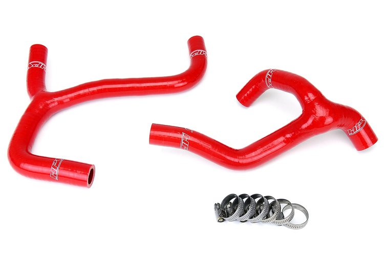 57-1238-RED Radiator Hose Kit, High-Temp 3-Ply Reinforced Silicone, Replace OEM Rubber Radiator Coolant Hoses