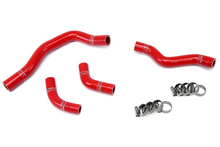 57-1239-RED Radiator Hose Kit, High-Temp 3-Ply Reinforced Silicone, Replace OEM Rubber Radiator Coolant Hoses