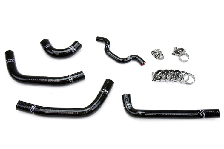 57-1240-BLK Radiator Hose Kit, High-Temp 3-Ply Reinforced Silicone, Replace OEM Rubber Radiator Coolant Hoses