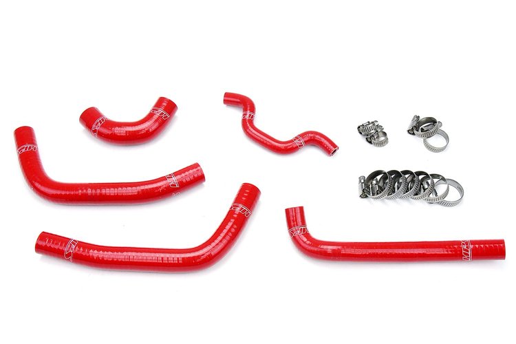 57-1240-RED Radiator Hose Kit, High-Temp 3-Ply Reinforced Silicone, Replace OEM Rubber Radiator Coolant Hoses
