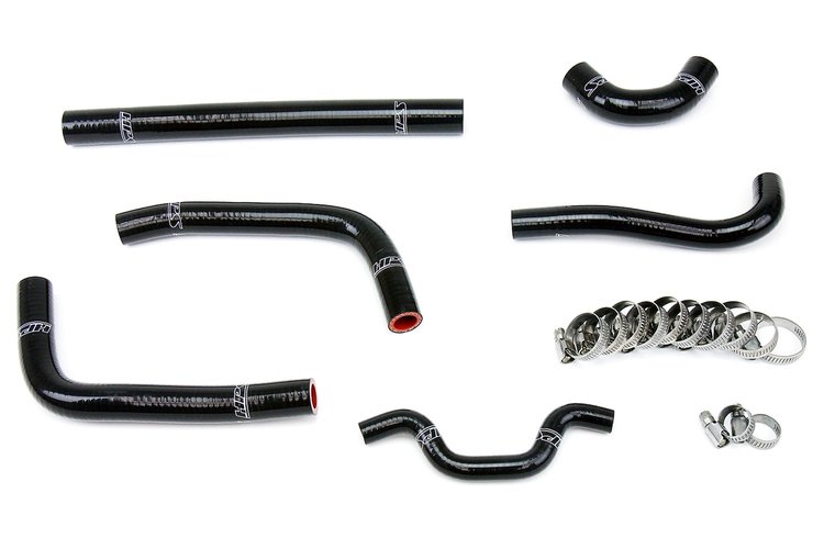 57-1241-BLK Radiator Hose Kit, High-Temp 3-Ply Reinforced Silicone, Replace OEM Rubber Radiator Coolant Hoses