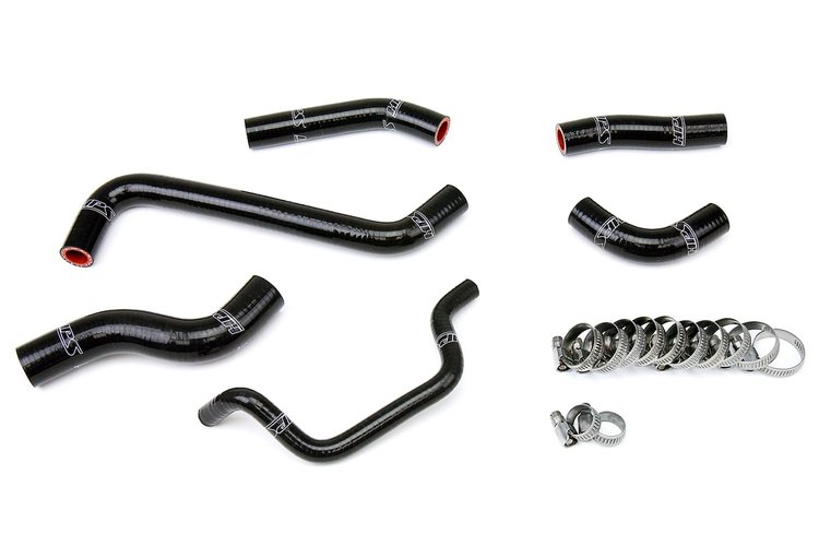 57-1242-BLK Radiator Hose Kit, High-Temp 3-Ply Reinforced Silicone, Replace OEM Rubber Radiator Coolant Hoses