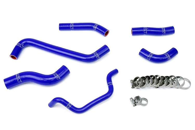 57-1242-BLUE Radiator Hose Kit, High-Temp 3-Ply Reinforced Silicone, Replace OEM Rubber Radiator Coolant Hoses
