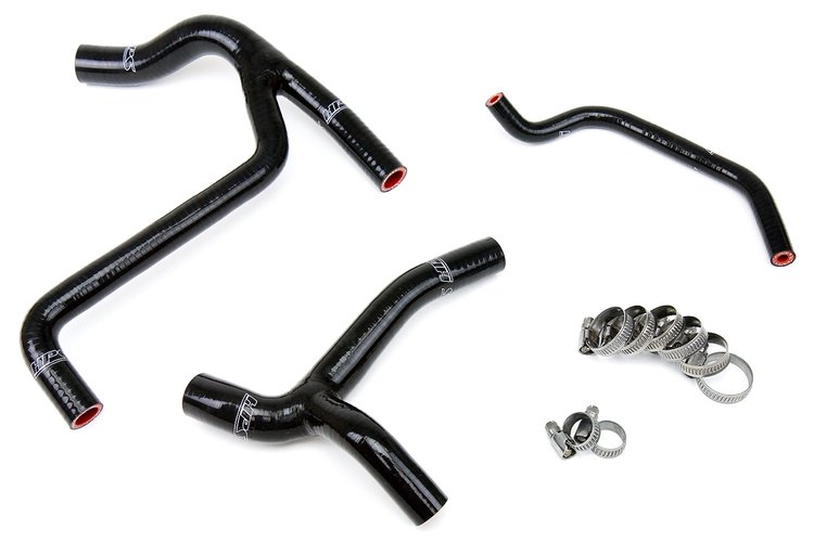 57-1243-BLK Radiator Hose Kit, High-Temp 3-Ply Reinforced Silicone, Replace OEM Rubber Radiator Coolant Hoses