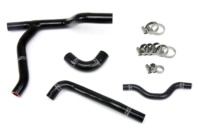 57-1245-BLK Radiator Hose Kit, High-Temp 3-Ply Reinforced Silicone, Replace OEM Rubber Radiator Coolant Hoses