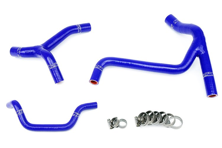 57-1246-BLUE Radiator Hose Kit, High-Temp 3-Ply Reinforced Silicone, Replace OEM Rubber Radiator Coolant Hoses