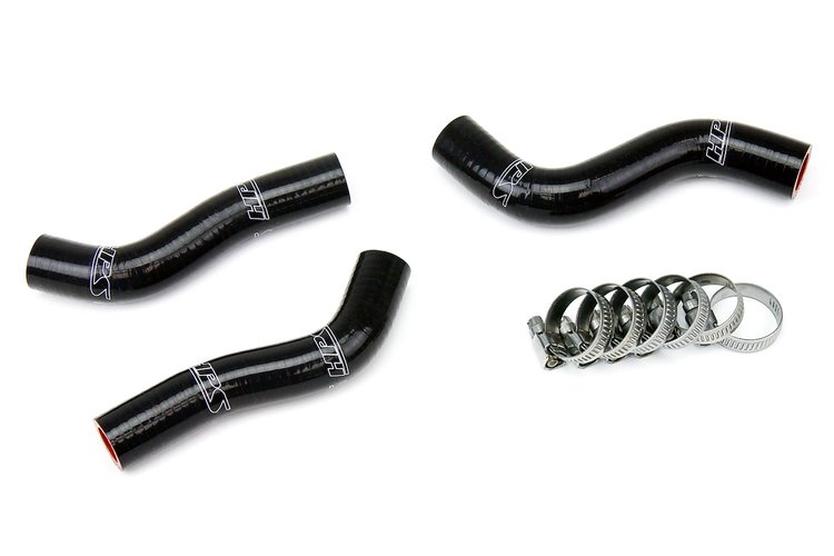 57-1248-BLK Radiator Hose Kit, High-Temp 3-Ply Reinforced Silicone, Replace OEM Rubber Radiator Coolant Hoses