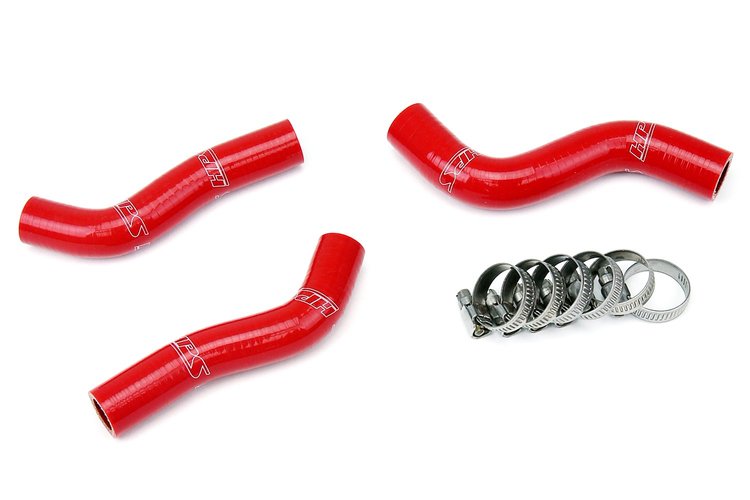 57-1248-RED Radiator Hose Kit, High-Temp 3-Ply Reinforced Silicone, Replace OEM Rubber Radiator Coolant Hoses