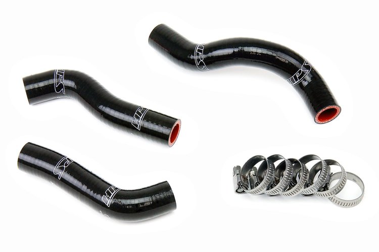 57-1249-BLK Radiator Hose Kit, High-Temp 3-Ply Reinforced Silicone, Replace OEM Rubber Radiator Coolant Hoses