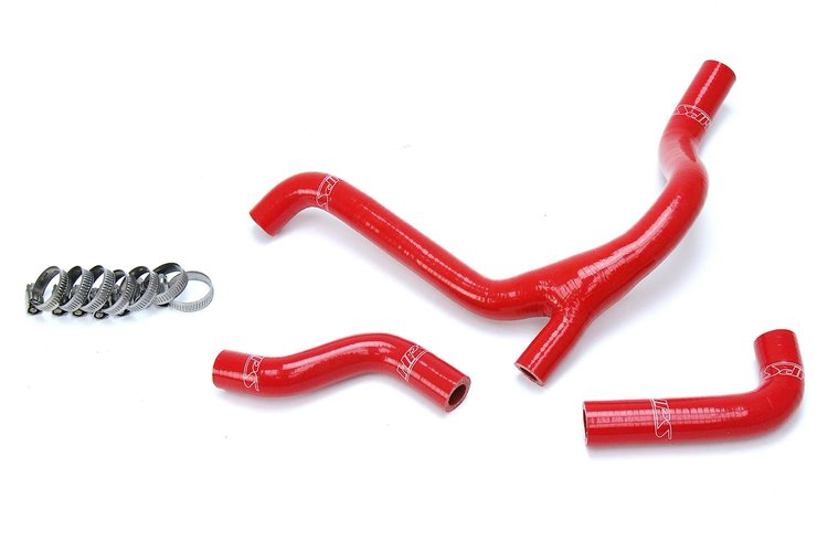 57-1254-RED Radiator Hose Kit, High-Temp 3-Ply Reinforced Silicone, Replace OEM Rubber Radiator Coolant Hoses