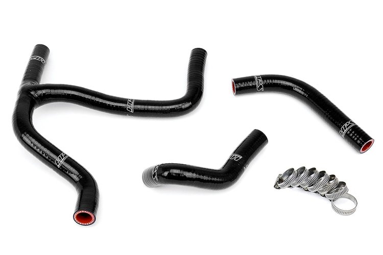 57-1255-BLK Radiator Hose Kit, High-Temp 3-Ply Reinforced Silicone, Replace OEM Rubber Radiator Coolant Hoses