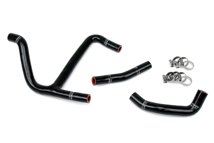 57-1256-BLK Radiator Hose Kit, High-Temp 3-Ply Reinforced Silicone, Replace OEM Rubber Radiator Coolant Hoses