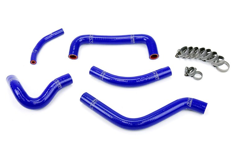 57-1258-BLUE Radiator Hose Kit, High-Temp 3-Ply Reinforced Silicone, Replace OEM Rubber Radiator Coolant Hoses