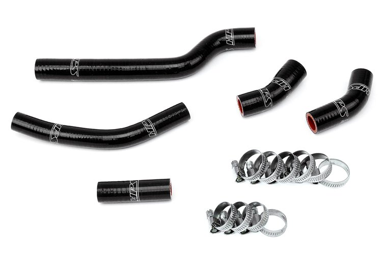57-1260-BLK Radiator Hose Kit, High-Temp 3-Ply Reinforced Silicone, Replace OEM Rubber Radiator Coolant Hoses