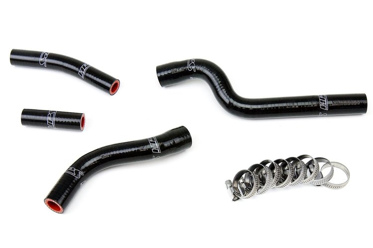 57-1261-BLK Radiator Hose Kit, High-Temp 3-Ply Reinforced Silicone, Replace OEM Rubber Radiator Coolant Hoses