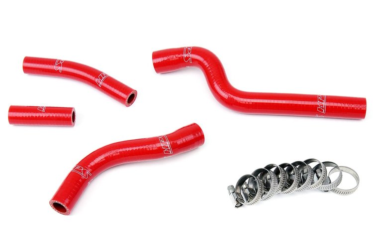 57-1261-RED Radiator Hose Kit, High-Temp 3-Ply Reinforced Silicone, Replace OEM Rubber Radiator Coolant Hoses
