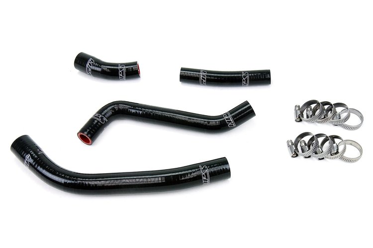 57-1263-BLK Radiator Hose Kit, High-Temp 3-Ply Reinforced Silicone, Replace OEM Rubber Radiator Coolant Hoses