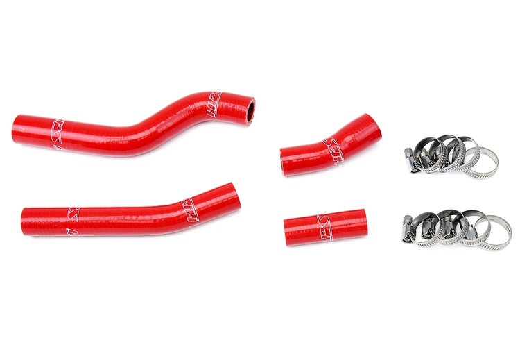 57-1264-RED Radiator Hose Kit, High-Temp 3-Ply Reinforced Silicone, Replace OEM Rubber Radiator Coolant Hoses
