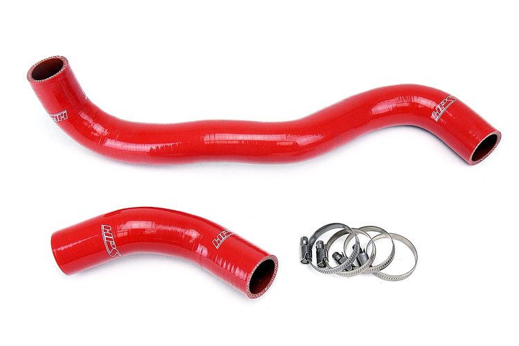 57-1267-RED Radiator Hose Kit, High-Temp 3-Ply Reinforced Silicone, Replace OEM Rubber Radiator Coolant Hoses