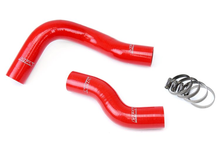 57-1270-RED Radiator Hose Kit, High-Temp 3-Ply Reinforced Silicone, Replace OEM Rubber Radiator Coolant Hoses