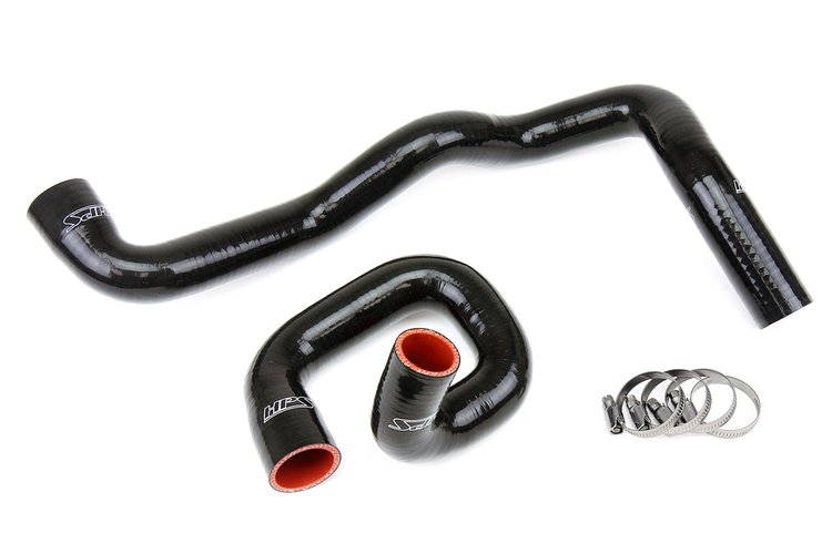 57-1287-BLK Radiator Hose Kit, High-Temp 3-Ply Reinforced Silicone, Replace OEM Rubber Radiator Coolant Hoses