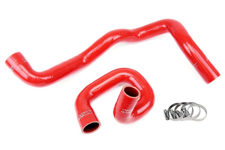 57-1287-RED Radiator Hose Kit, High-Temp 3-Ply Reinforced Silicone, Replace OEM Rubber Radiator Coolant Hoses