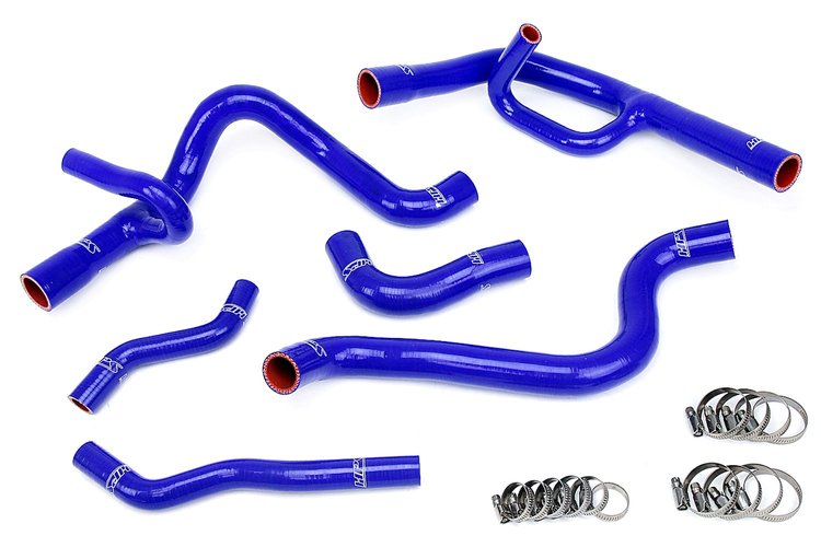 57-1300-BLUE Radiator Hose Kit, High-Temp 3-Ply Reinforced Silicone, Replace OEM Rubber Radiator Coolant Hoses