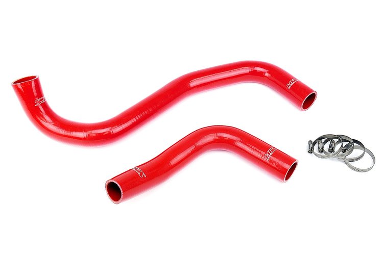 57-1302-RED Radiator Hose Kit, High-Temp 3-Ply Reinforced Silicone, Replaces OEM Rubber Radiator Coolant Hoses