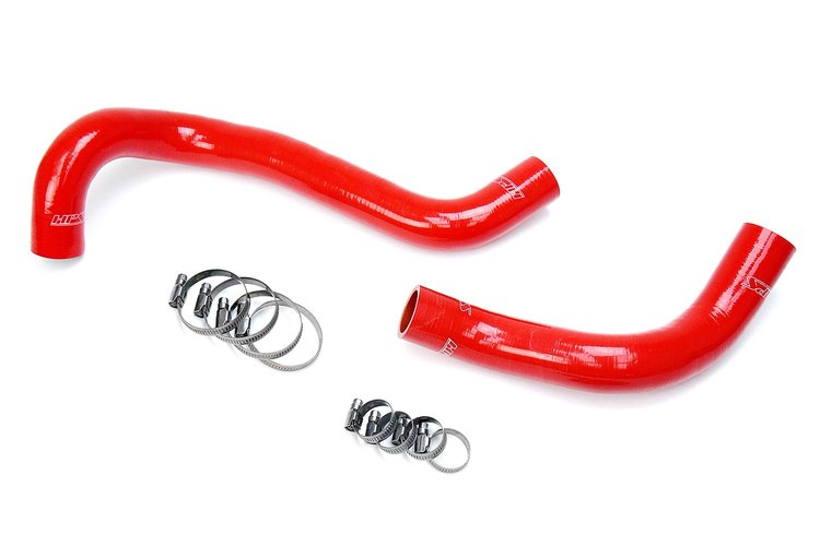 57-1303-RED Radiator Hose Kit, High-Temp 3-Ply Reinforced Silicone, Replace OEM Rubber Radiator Coolant Hoses