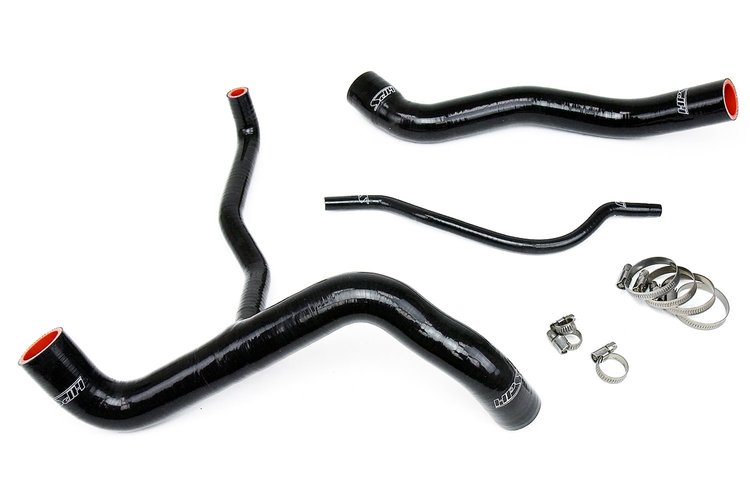 57-1304-BLK Radiator Hose Kit, High-Temp 3-Ply Reinforced Silicone, Replace OEM Rubber Radiator Coolant Hoses