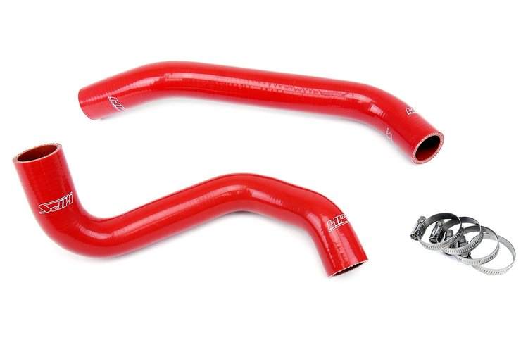 57-1305-RED Radiator Hose Kit, High-Temp 3-Ply Reinforced Silicone, Replace OEM Rubber Radiator Coolant Hoses