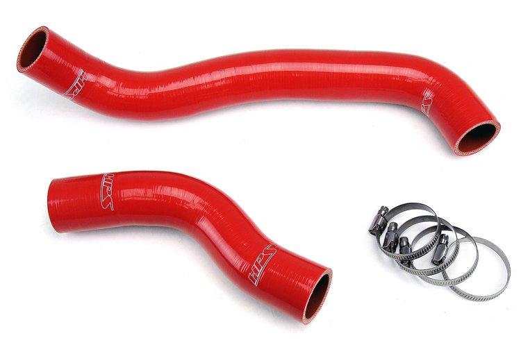 57-1313-RED Radiator Hose Kit, High-Temp 3-Ply Reinforced Silicone, Replace OEM Rubber Radiator Coolant Hoses