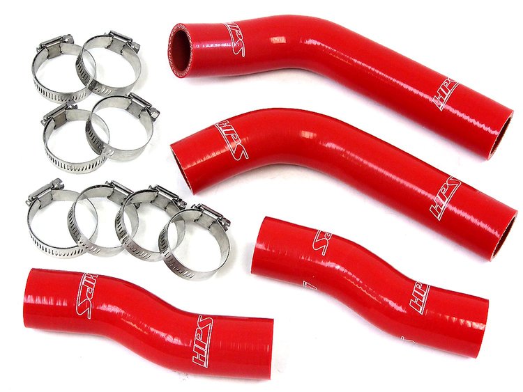 57-1315-RED Radiator Hose Kit, High-Temp 3-Ply Reinforced Silicone, Replace OEM Rubber Radiator Coolant Hoses