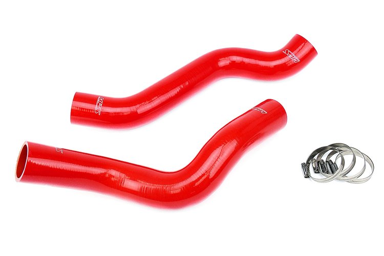 57-1318-RED Radiator Hose Kit, High-Temp 3-Ply Reinforced Silicone, Replace OEM Rubber Radiator Coolant Hoses