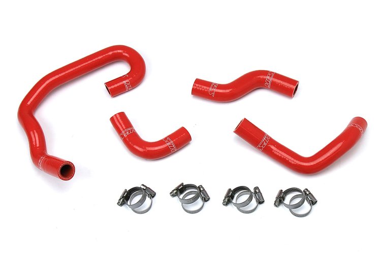 57-1323H-RED Heater Hose Kit, High-Temp 3-Ply Reinforced Silicone, Replace OEM Rubber Heater Coolant Hoses