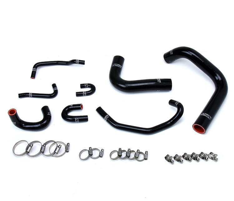57-1323R-BLK Radiator Hose Kit, High-Temp 3-Ply Reinforced Silicone, Replace OEM Rubber Radiator Coolant Hoses