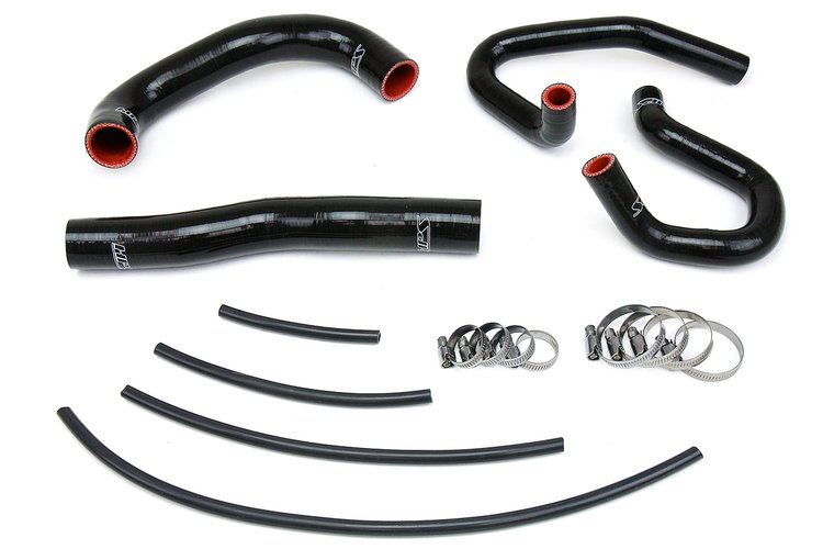 57-1324-BLK Coolant Hose Kit, High-Temp 3-Ply Reinforced Silicone, Replace Rubber Radiator Heater Coolant Hoses